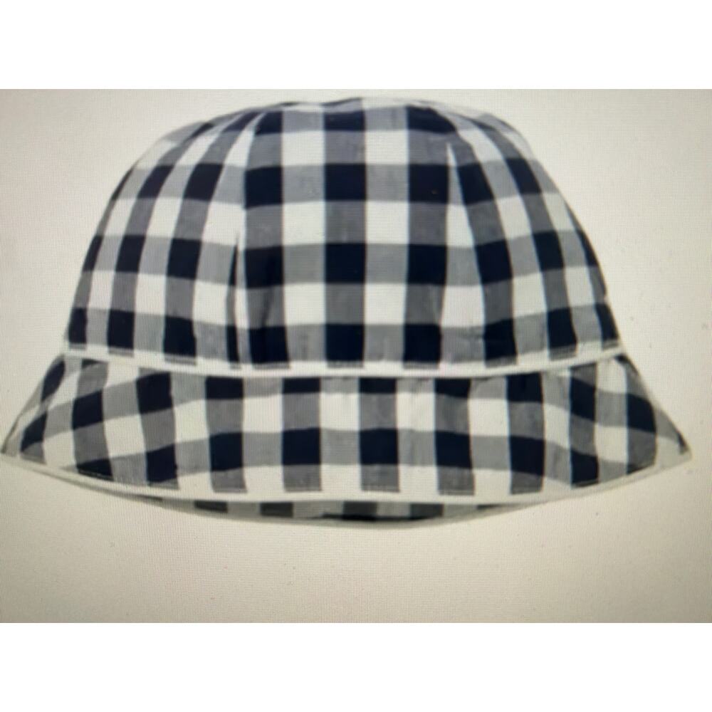 NWT Janie and Jack boys Gingham bucket hat 12-18 months